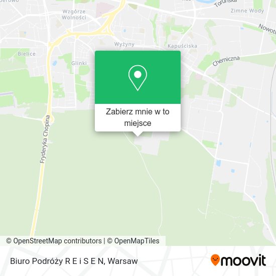 Mapa Biuro Podróży R E i S E N