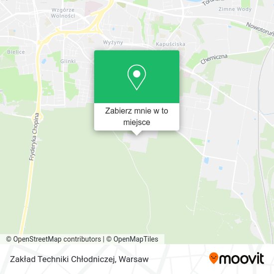 Mapa Zakład Techniki Chłodniczej