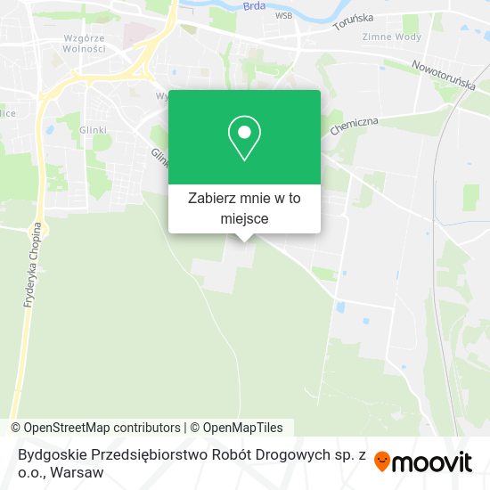 Mapa Bydgoskie Przedsiębiorstwo Robót Drogowych sp. z o.o.