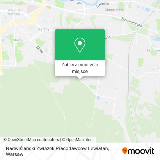 Mapa Nadwiślański Związek Pracodawców Lewiatan