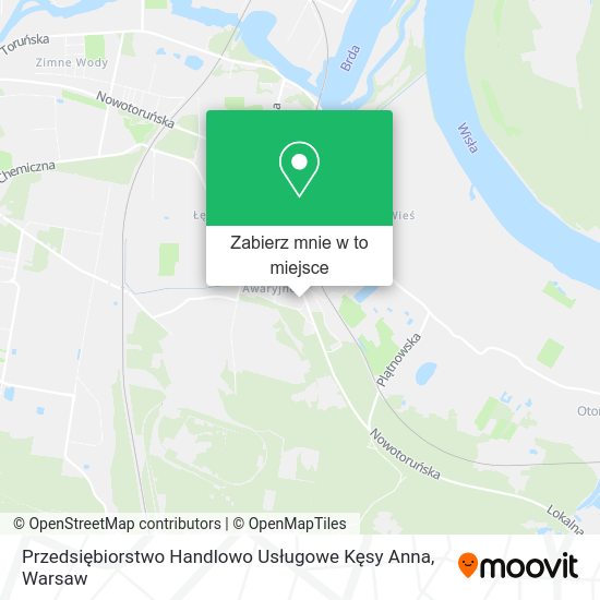 Mapa Przedsiębiorstwo Handlowo Usługowe Kęsy Anna