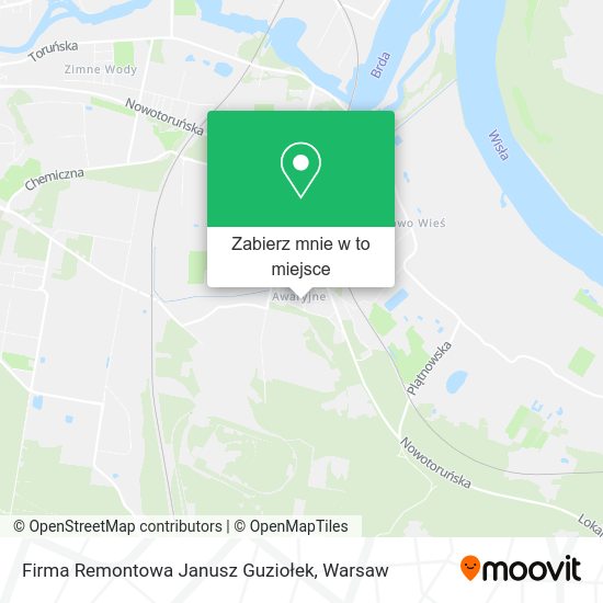 Mapa Firma Remontowa Janusz Guziołek