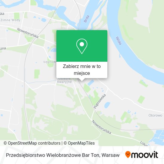 Mapa Przedsiębiorstwo Wielobranżowe Bar Ton