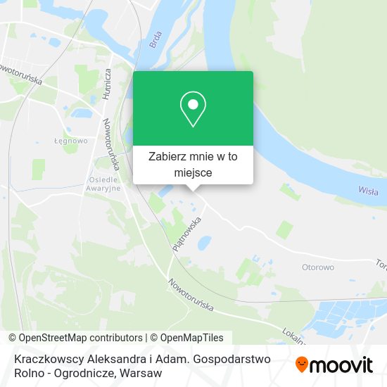 Mapa Kraczkowscy Aleksandra i Adam. Gospodarstwo Rolno - Ogrodnicze