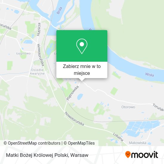 Mapa Matki Bożej Królowej Polski