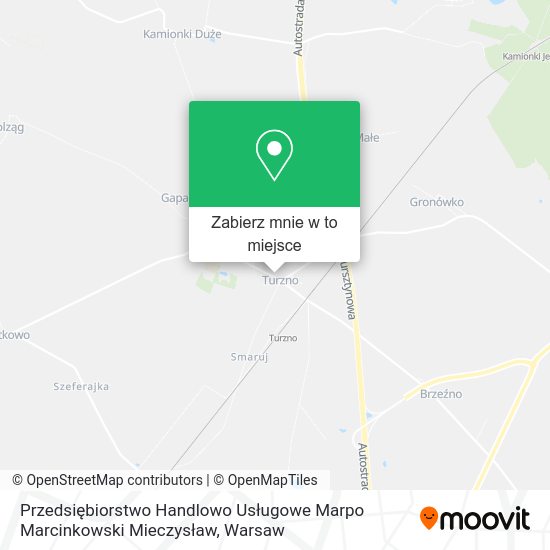 Mapa Przedsiębiorstwo Handlowo Usługowe Marpo Marcinkowski Mieczysław