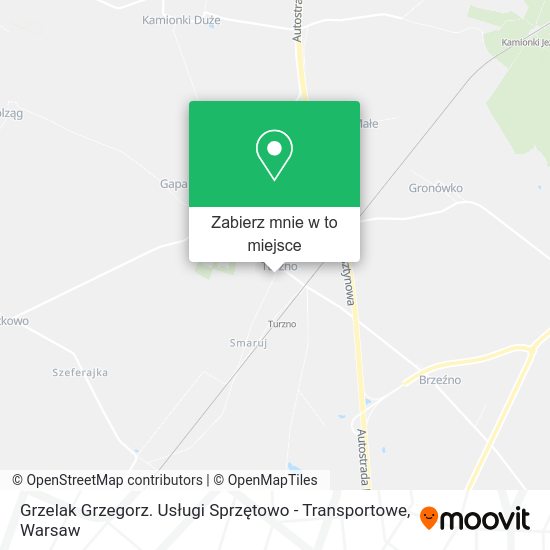 Mapa Grzelak Grzegorz. Usługi Sprzętowo - Transportowe