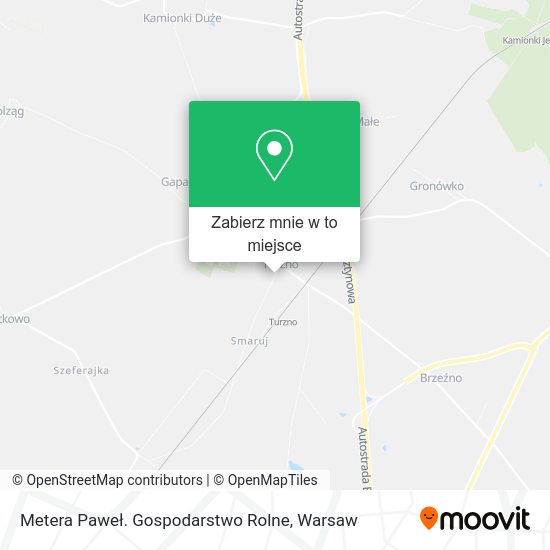 Mapa Metera Paweł. Gospodarstwo Rolne