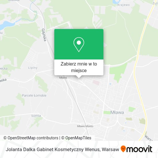 Mapa Jolanta Dalka Gabinet Kosmetyczny Wenus