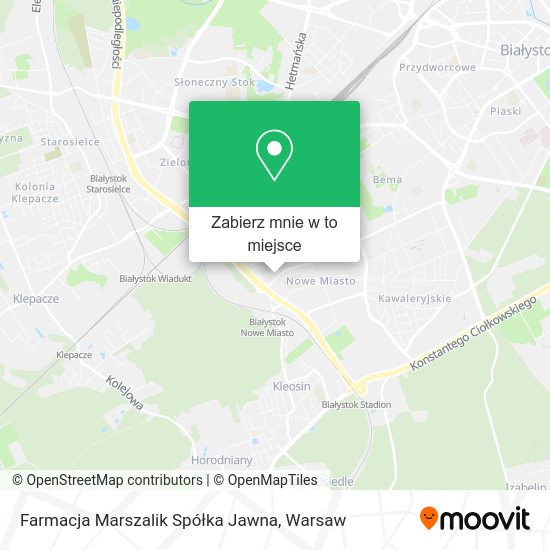 Mapa Farmacja Marszalik Spółka Jawna