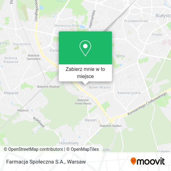 Mapa Farmacja Społeczna S.A.