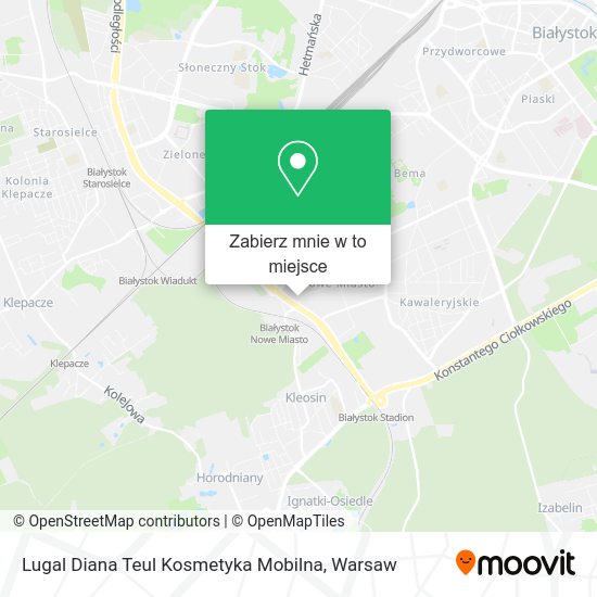 Mapa Lugal Diana Teul Kosmetyka Mobilna