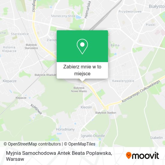 Mapa Myjnia Samochodowa Antek Beata Poplawska