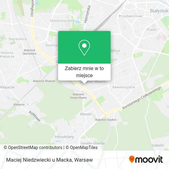 Mapa Maciej Niedzwiecki u Macka