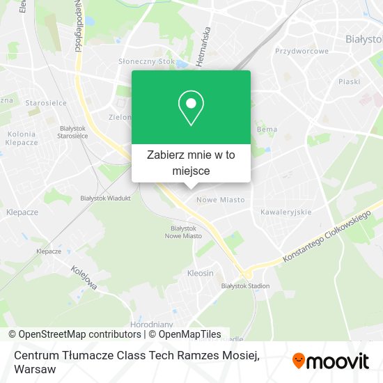 Mapa Centrum Tłumacze Class Tech Ramzes Mosiej