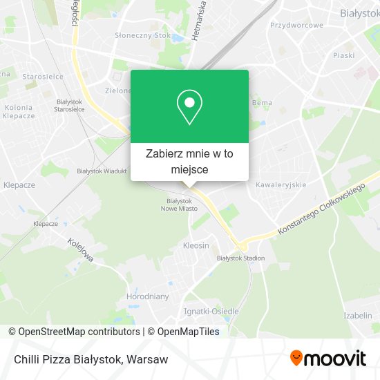 Mapa Chilli Pizza Białystok