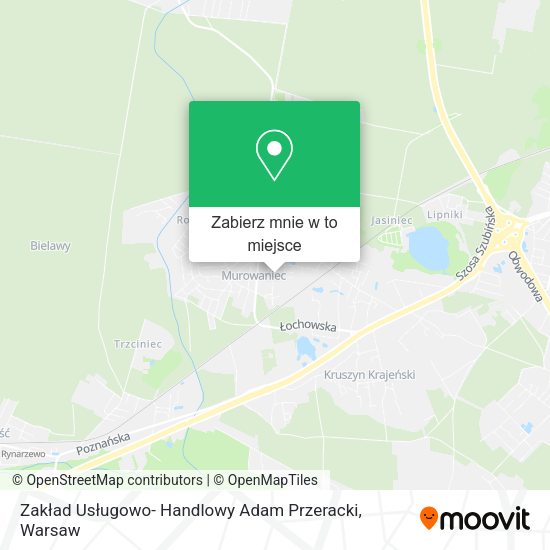 Mapa Zakład Usługowo- Handlowy Adam Przeracki