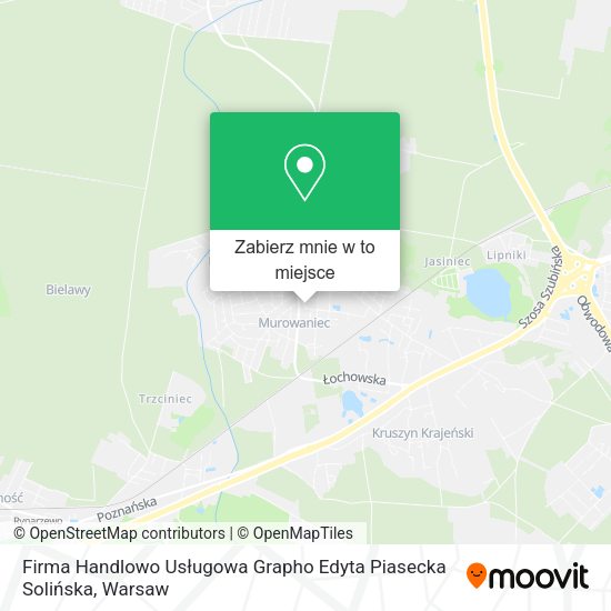 Mapa Firma Handlowo Usługowa Grapho Edyta Piasecka Solińska