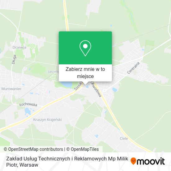 Mapa Zakład Usług Technicznych i Reklamowych Mp Milik Piotr