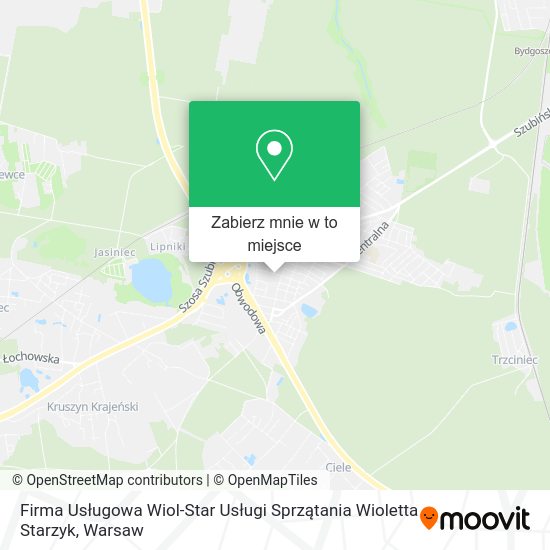 Mapa Firma Usługowa Wiol-Star Usługi Sprzątania Wioletta Starzyk