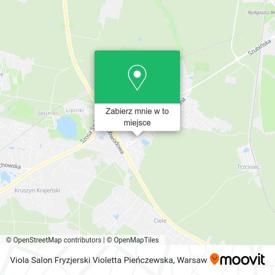 Mapa Viola Salon Fryzjerski Violetta Pieńczewska