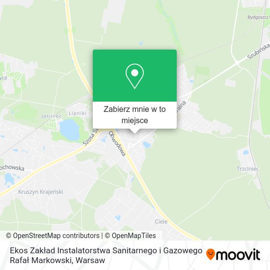 Mapa Ekos Zakład Instalatorstwa Sanitarnego i Gazowego Rafał Markowski