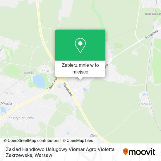 Mapa Zakład Handlowo Usługowy Viomar Agro Violetta Zakrzewska