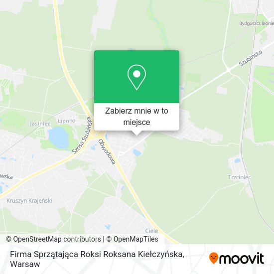 Mapa Firma Sprzątająca Roksi Roksana Kiełczyńska