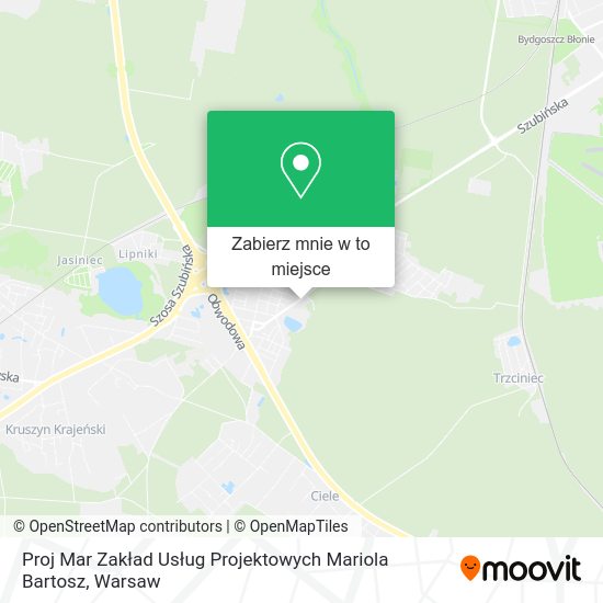 Mapa Proj Mar Zakład Usług Projektowych Mariola Bartosz