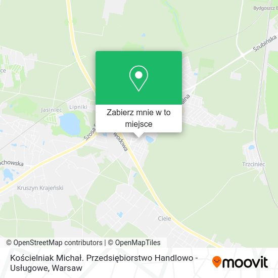 Mapa Kościelniak Michał. Przedsiębiorstwo Handlowo - Usługowe