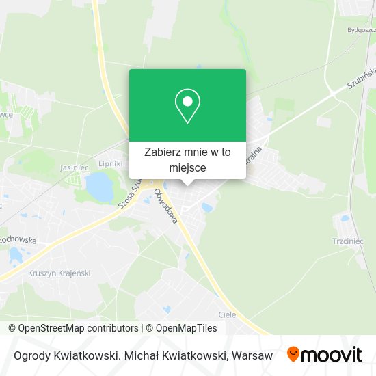 Mapa Ogrody Kwiatkowski. Michał Kwiatkowski