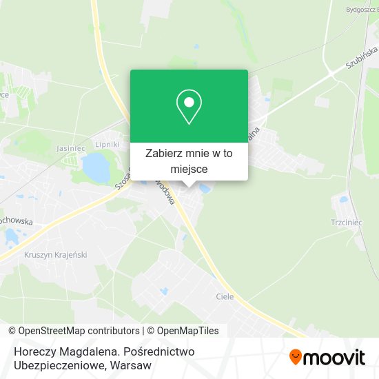 Mapa Horeczy Magdalena. Pośrednictwo Ubezpieczeniowe