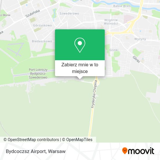 Mapa Bydcoczsz Airport