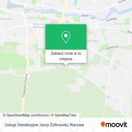 Mapa Usługi Geodezyjne Jerzy Żółtowski