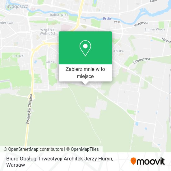 Mapa Biuro Obsługi Inwestycji Architek Jerzy Huryn