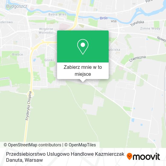 Mapa Przedsiebiorstwo Uslugowo Handlowe Kazmierczak Danuta