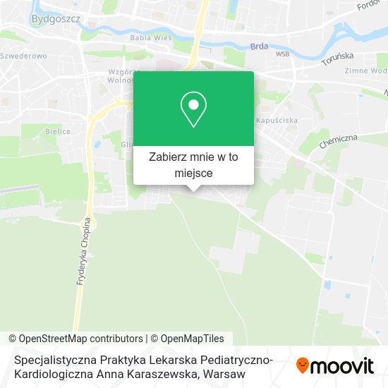 Mapa Specjalistyczna Praktyka Lekarska Pediatryczno-Kardiologiczna Anna Karaszewska