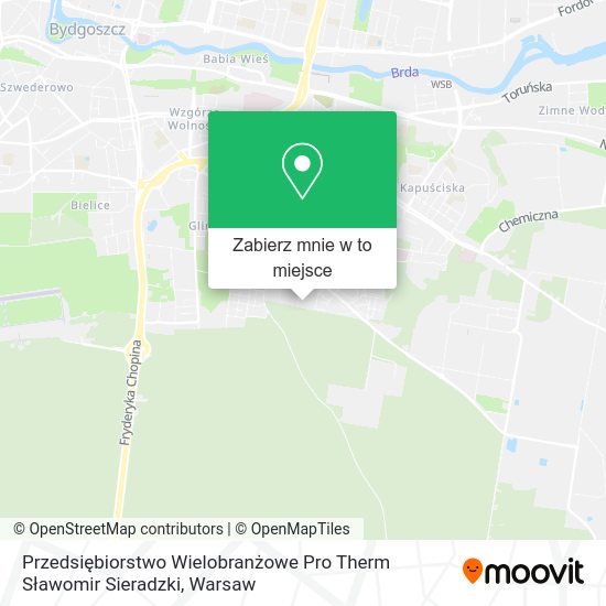 Mapa Przedsiębiorstwo Wielobranżowe Pro Therm Sławomir Sieradzki