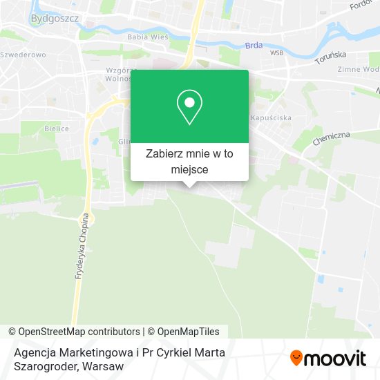 Mapa Agencja Marketingowa i Pr Cyrkiel Marta Szarogroder