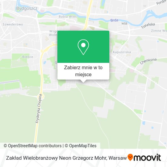 Mapa Zakład Wielobranżowy Neon Grzegorz Mohr