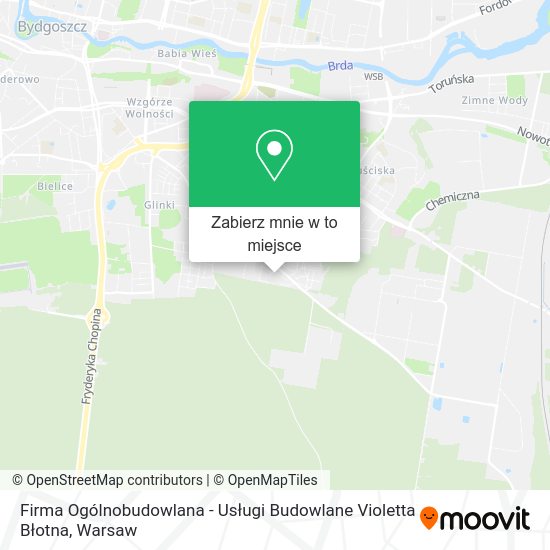 Mapa Firma Ogólnobudowlana - Usługi Budowlane Violetta Błotna