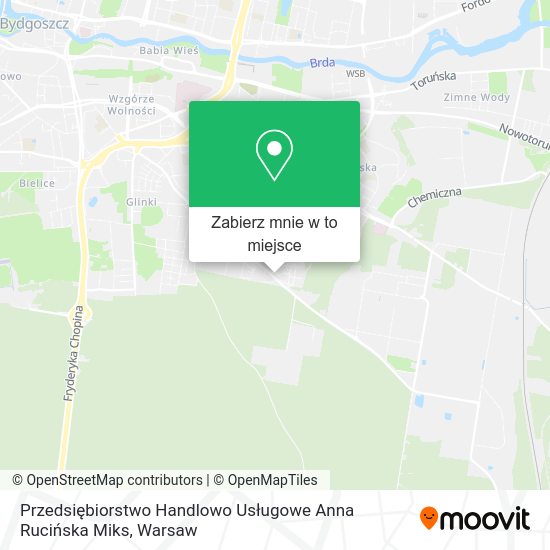 Mapa Przedsiębiorstwo Handlowo Usługowe Anna Rucińska Miks