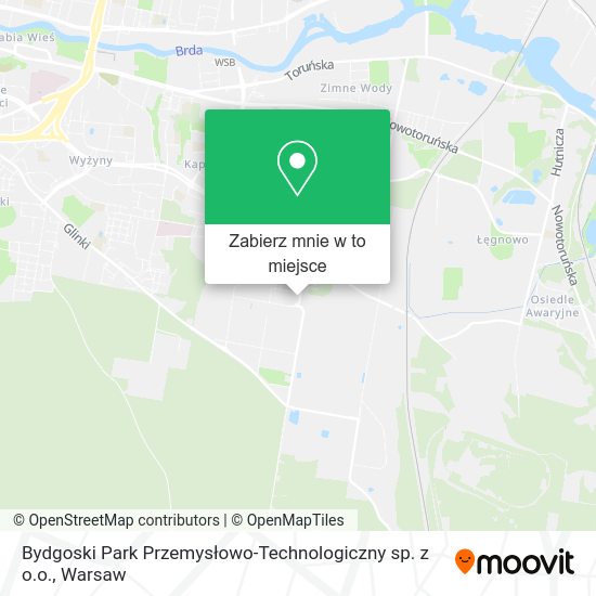 Mapa Bydgoski Park Przemysłowo-Technologiczny sp. z o.o.