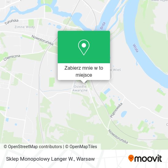 Mapa Sklep Monopolowy Langer W.