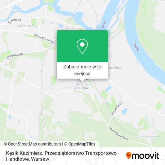 Mapa Kęsik Kazimierz. Przedsiębiorstwo Transportowo - Handlowe