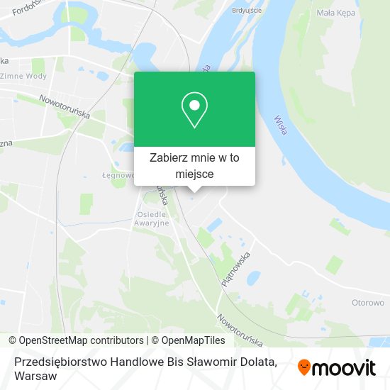 Mapa Przedsiębiorstwo Handlowe Bis Sławomir Dolata