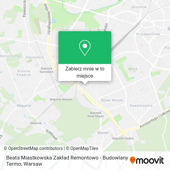 Mapa Beata Miastkowska Zakład Remontowo - Budowlany Termo