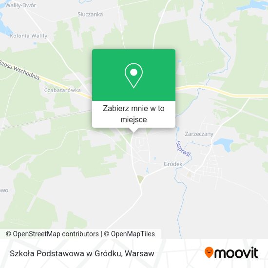 Mapa Szkoła Podstawowa w Gródku