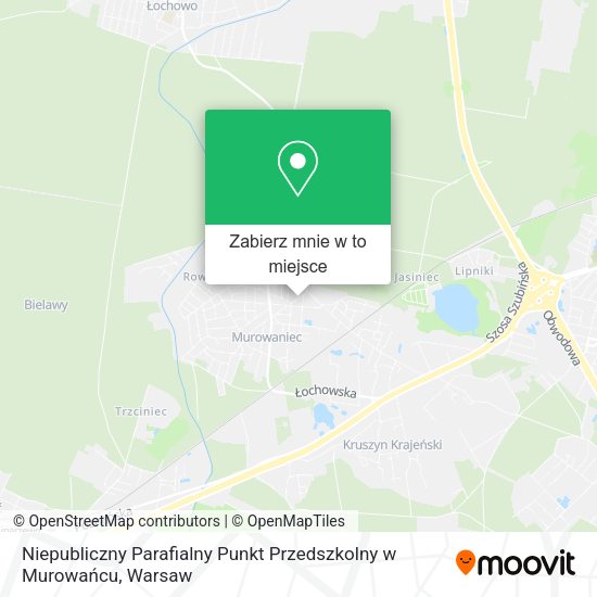 Mapa Niepubliczny Parafialny Punkt Przedszkolny w Murowańcu