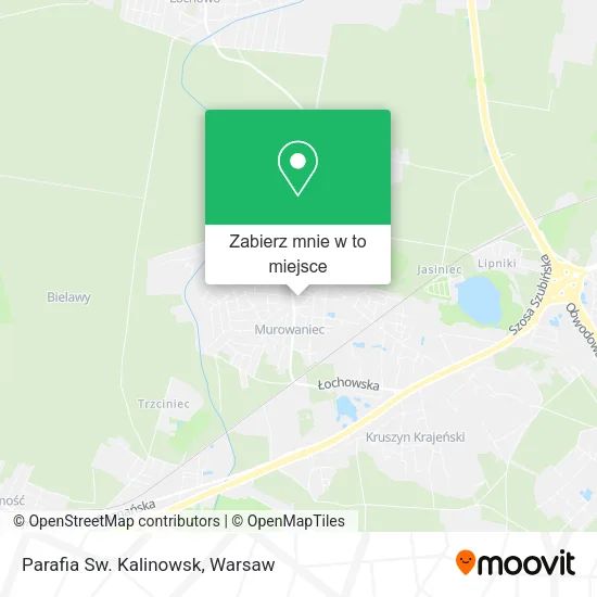 Mapa Parafia Sw. Kalinowsk